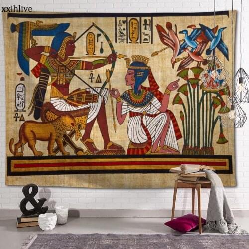 Ancient Egyptian Civilization Custom HD Tapestry For Carpet Travel Mattress Wall Carpets Art Home Decor 100x150cm,130x150cm