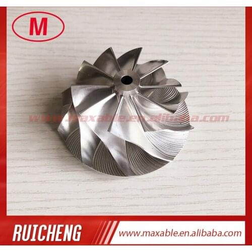 GT15-25 49.70/67.40mm 10+0 blades turbo milling/aluminum 2618/billet compressor wheel