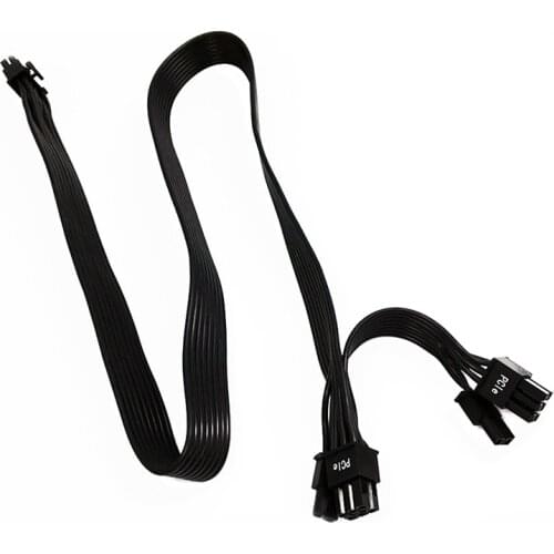 PCIe 8pin To 2 Ports 6+2Pin Power Supply Cable For FOCUS PLUS Platinum PX Series