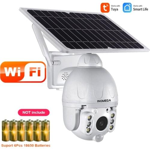 INQMEGA TUYA Solar Camera 1080P Street Farm Video Surveillance Security Protection CCTV Support 18650 Battery IP66 Waterproof
