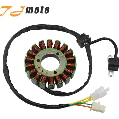 Motorcycle Alternator Generator Stator Coil For Suzuki GN250 1982-2001 TU250 1997 1998 1999 2000 2001