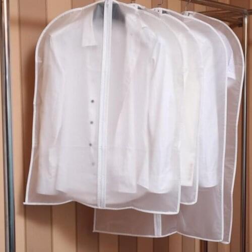 Hot Clothes Hanging Garment Dress Clothes Suit Coat Dust Cover Home Storage Bag Pouch Case Organizer Wardrobe Hanging Clothing