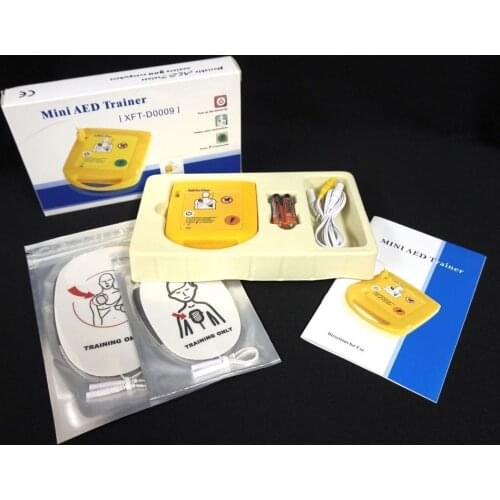 Mini AED Trainer XFT-D0009 First Aid Training Device Defibrillator English Voice Prompt
