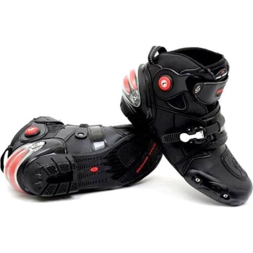 Motorcycle Boots SPEED High Ankle Racing boots BIKERS leather race Motocross Motorbike Riding boots Shoes A09003