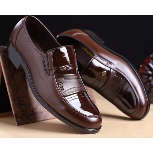 2019 Mens Leather Shoes Mens Casual Shoes High Quality Pu Male Party Shoes Zapatillas Hombre Fashion Black Male Oxford Shoes