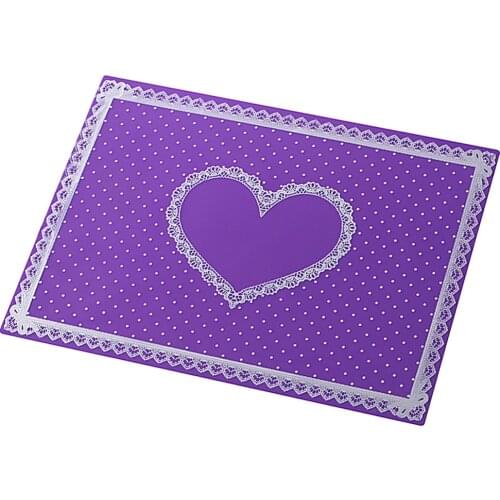 Silicone Lace Wave Nail Art Salon Foldable Hand Rests Heart Folding Washable Silicone Table Art Tool Pad Manicure Mat SIMINAIL