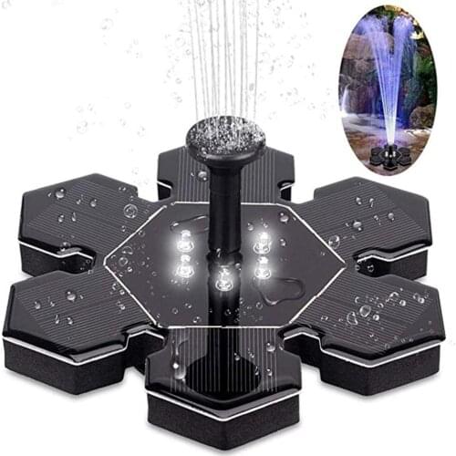 Solar Fountain Garden Kit Solar Water Pump Outdoor Landscape Fish Pool Pond Solar Water Pump Floating Fountain Garden Decoration