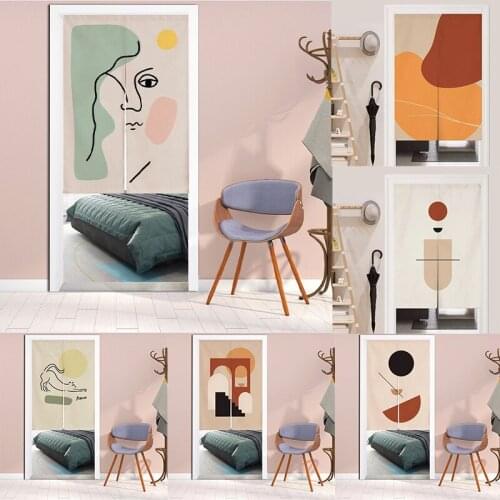 Japanese Bedroom Partition Curtain Kitchen Half Panel Curtain Home Decoration Doorway Hanging Curtain Blackout Curtain