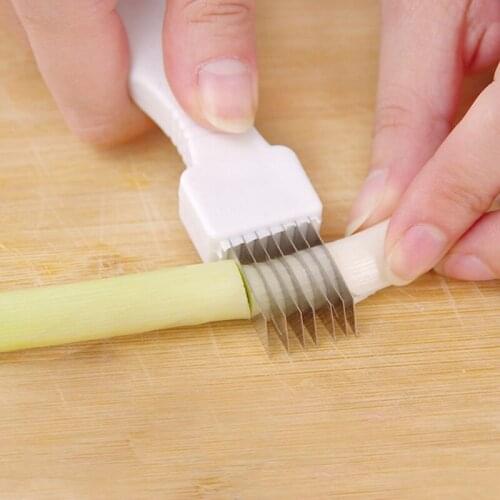 Japanese Kitchen Cutting Onion Chopped Green Onion Knife Cutting Garlic Sprout Shredded Green Onion Cutter Cooking Knife Hot