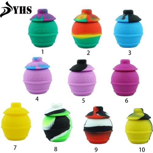 1pcs 35ML Silicone Storage Container Nonstick Oil Box Wax containers Storage bottle Jar for Oil Wax Jar Dab Random Color
