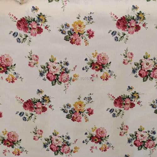 2020 New Arrivals Rose flowers cotton fabric DIY bedding apparel dress patchwork fabric kids handwork cotton cloth tecido