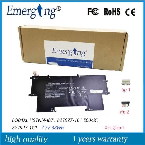 7.7V 38WH Original New Laptop Battery EO04XL for HP EliteBookFolio G1 827927-1C1 HSTNN-IB7I 827927-1B1 HSTNN-I73C