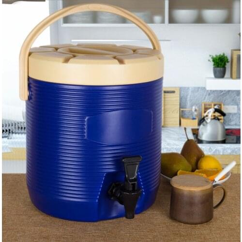 Stainless Steel American Heat Preservation Cold Milk Tea Buckets Large Capacity Tea Buckets Cold tea Soya-bean Milk