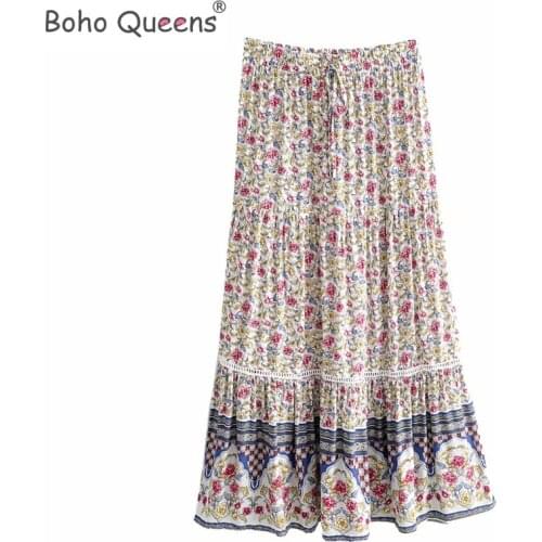 Женские плиссированные юбки BOHO QUEENS China At AliExpress