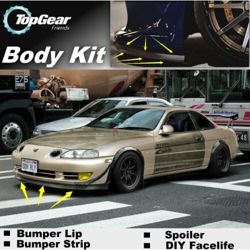Bumper Lip Deflector Lips For Lexus SC 300 400 430 1991~2020 Front Spoiler Skirt For TopGear Fans Car Tuning / Body Kit / Strip