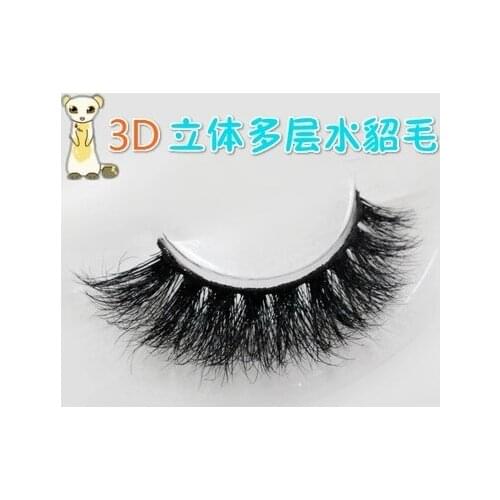 Hot sale 1 Pair 3D mink False Eyelashes Real Mink Eyelashes Cross Handmade Makup High quality multilayer False Eyelashes