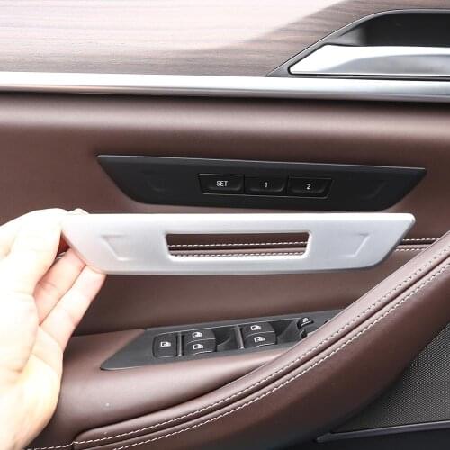 Chrome Style ABS Plastic for BMW 5 Series G30 6 Series GT 2018 Models Seat memory lock Button Frame Trim Car Accessories