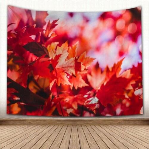 Maple Leaf Wall Tapestry Home Decoration Wall Carpet Rectangular Modern Printing Fabric Yoga Mat Blanket Tapestry New