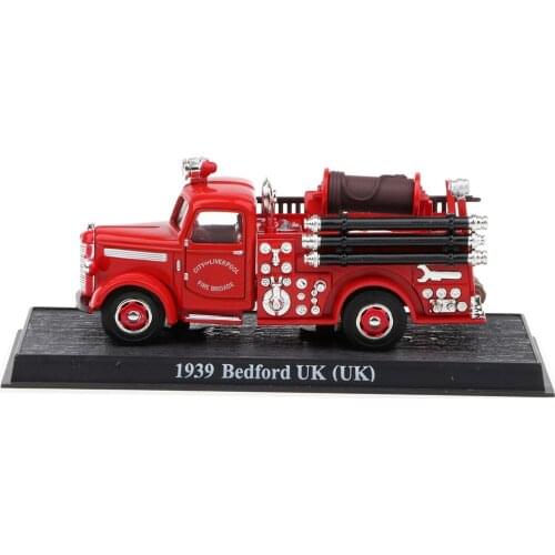 1/43 Vinatage Diecast Fire Engine Truck 1939 UK Bedford Model Toy Home Decor