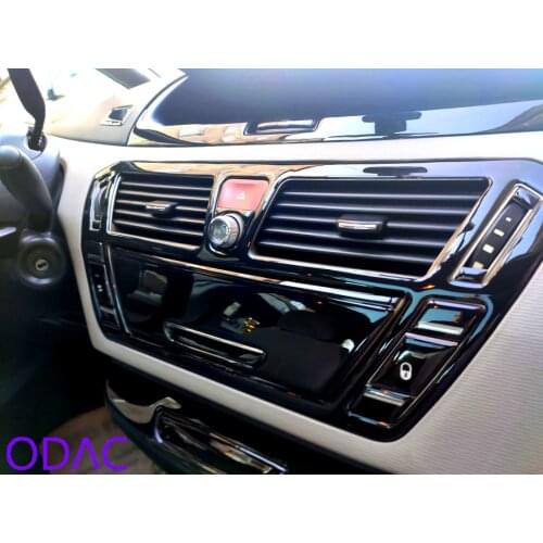 For Citroen Picasso Interior Trim Decorative Accessories Set Piano Black Silver Wood Carbon Fiber 2007 2008 2009 2010 2011 2012