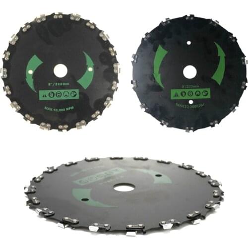 9" Chain Saw Tooth Mower Blade 14/20 Teeth Chainsaw Brush Cutter Grass Heavy Duty For Gas Electric Trimmer Garden Power Tools