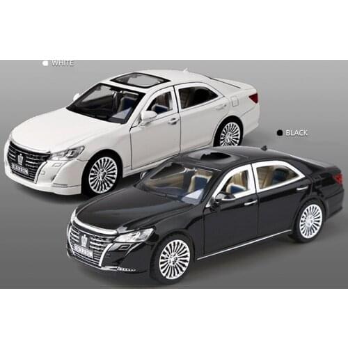 Diecast 1:24 Crown Alloy Car Model Pull Back Toys Boy Static Decoration Souvenir Ornaments Adult Collection Display Gifts Show