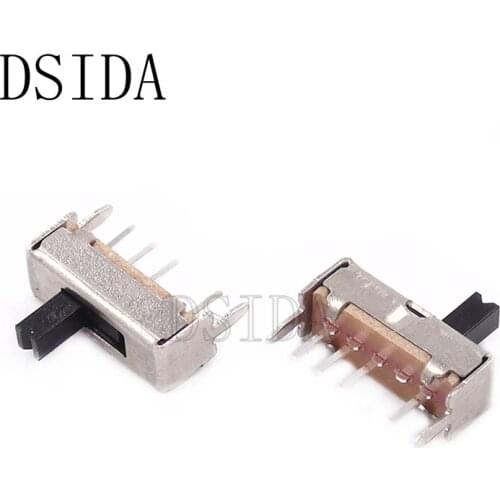 20PCS SS13D07 Mini Slide Switch 3 Position 4P 1P3T Panel Mount Handle High 4mm Latching Toy Switch SS13D07VG4 / SS13D07G4