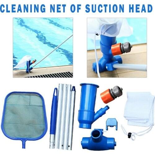 Swimming Pool Bottom Cleaning Set Vacuum Cleaner Landing Net Suction Bag European Standard Suction Head Cleaner
