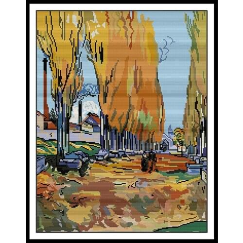 Avenue Arles DIY Handwork Needlework Sets Cross Stitch Kits Printed Canvas 11CT 14CT Counted Canvas Embroidery Kits Home Decor