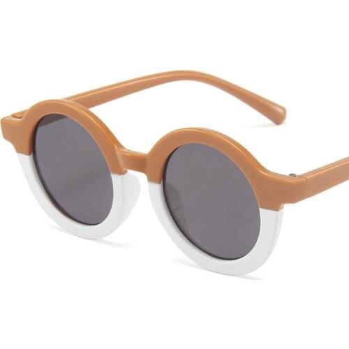 New Fashion Round Kids Sunglasses Children Boys Girls Cute Colorful Sun Glasses Baby Shades Vintage UV400 Gafas De Sol