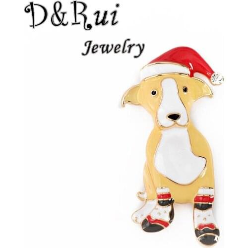 New Arrival Cute Dog Brooch Pin Fashion Enamel Animal Brooches Party Causal Pins 3 Colors Available Gift for Women Boy 2021 Hot