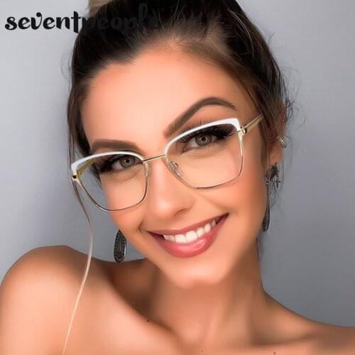 Retro Cat Eye Metal Frame Anti Blue Glasses For Women Men Computer Game Optical Eyewear Block Blue Light Goggles 2021 New Style