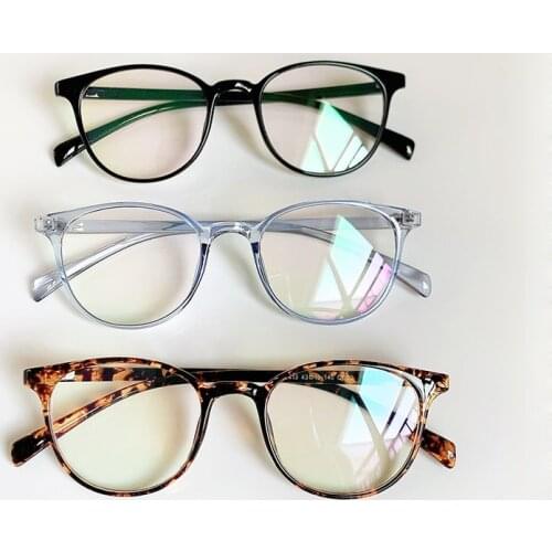 2020 Trendy Womens Eye Glasses Frame Mens Vintage Retro Round Eye Glasses Clear Lens Optical Spectacle Frame Transparent Pink