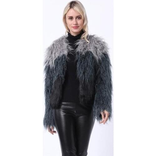 Autumn short faux fur leather jacket womens warm fur leather coat women loose jackets winter thicken fashion b540