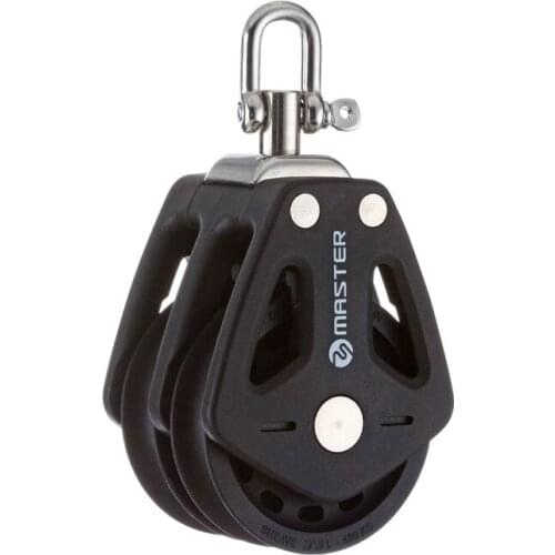 Sailboat Dinghy 50mm 2" Double Swivel Shackle Block Small Boat Block Master BP-0503F