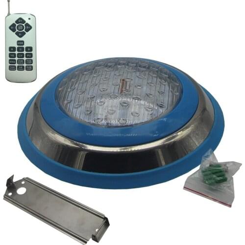 RGBW Flat Pool Light 24W 36W 48W 60W 72W RGB Wall Mounted Surface Underwater Lighting 12V in Stainless steel Synchronous IP68