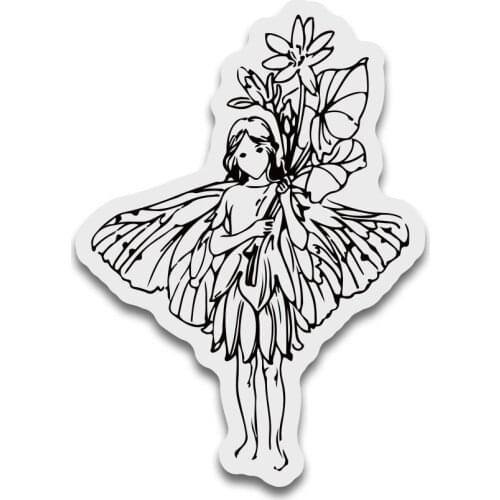 9*6 Fairy Wings Clear Stamps Transparent Silicone Stamp/Seal DIY Scrapbooking/Photo Album Christmas Halloween Sheets