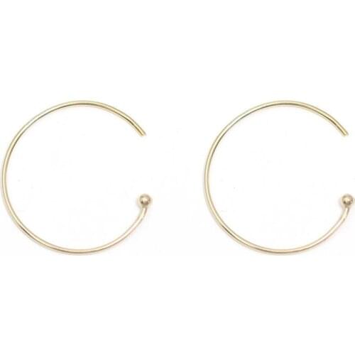 Beadsnice ID39443smt4 1 pair/lot Gold Filled Hoop Earring Post Fashion Women Jewelry Hook Earring Components Supply