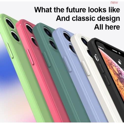 Simple Liquid Silicone Soft Case For iPhone 11 Pro X XR XS Max 7 8 6 6s Plus SE 2020 12 Case Baby skin like feel Color Cover boy