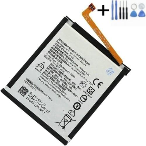 1x 3060mAh HE353 Battery Replacement For Nokia 6.1 HE353 Smart Phone Batteries + Repair Tools kit