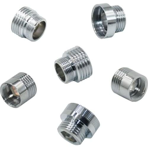Brass Silver M16 M18 M24 M28 To 1/2 Male Threaded Connector For Faucet Conversion Connector Repair Garden Tap Fittings 1pcs