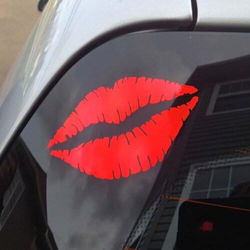 Sexy Lips Kiss Reflective Car Vehicle Body Window Laptop Decals Sticker Decor