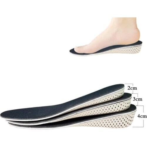 Comfortable Hard Breathable Memory Foam Height Increase Insole Heel Lifting Inserts Shoe Lifts Shoe Pads EVA Insoles Unisex