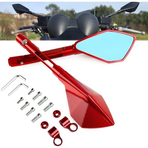 For 390 125 200 790 exc 450 250 300 125 1190 Motorcycle 8mm 10mm Universal Rear View Mirrors Blue Glass Rearview Mirror