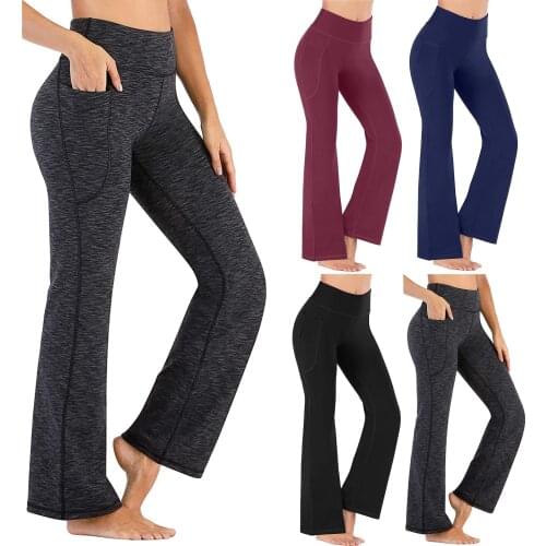 Women Workout Out Leggings Yoga Pants Fitness Sports Running Jogging Athletic Pants Wide Leg Gym Active Trousers брюки женские