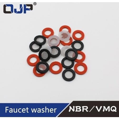 1/2" 3/4" Water pipe faucet gasket washer seal mesh filter o ring nitrile rubber NBR silicone rubber VMQ O-ring rubber pad