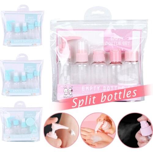 1 Set Empty Bottle Portable Spray Bottle Dispenser Container for Travel Cosmetic J99Store