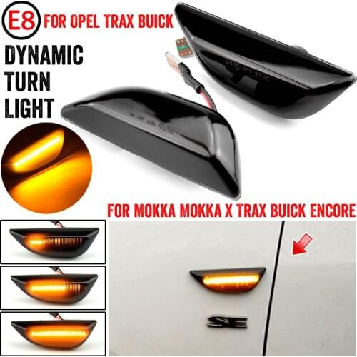 For Opel Mokka Mokka X Chevrolet Trax Buick Encore 2013-2020 2PCS Led Dynamic Side Marker Turn Signal Light lamp