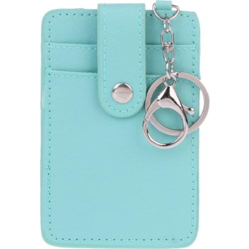 28GD Portable ID Card Holder Bus Cards Cover Case Office Work Keychain Keyring Tool