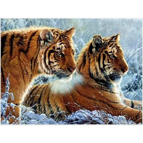 5D Diamond Painting Full Square/Round New Arrivals Tiger Diamond Embroidery Animals Pictures of Rhinestones Home Decoration